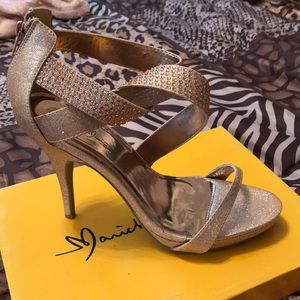 Champagne/Rose Gold colored formal shoes